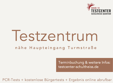 Testzentrum im Schultheiss Quartier Testzentrum im Schultheiss Quartier